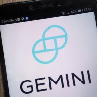Gemini digital currency exchange logo on a smartphone