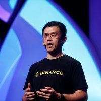 Changpeng Zhao, CEO of Binance, speaking at the Delta Summit in October 2018