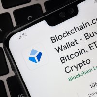 The Blockchain.com app on a smartphone screen