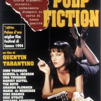 Pulp Fiction Year : 1994 - USA Director : Quentin Tarantino Uma Thurman Movie poster (It) Golden Palm Cannes 1994