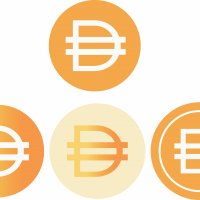 The logo of DAI cryptocurrency