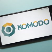 Komodo’s logo on a phone