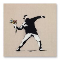 ‘Love is in the Air’ by Banksy