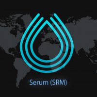 The Serum logo on a world map