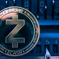 Zcash logo foregrounding a numerical padlock – Photo: Shutterstock