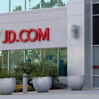 JD.com office front in Mountain View, California, US
