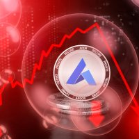 Ardor token against black and red stock chart