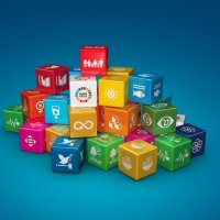 UN’s 17 Sustainable Development Goals icons in block form – Photo: Shutterstock 
