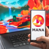 Mana logo on a smartphone screen