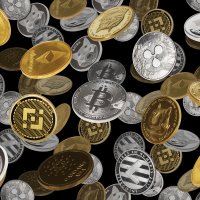 A cascade of crypto coins