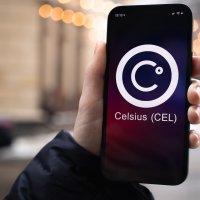 Celsius (CEL) logo on a smartphone screen