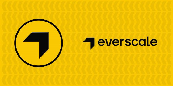 Everscale logo and text on a yellow background