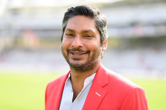 Former Sri Lanka batter Kumar Sangakkara during day two of the First LV= Insurance Test Match between England and South Africa at Lord's Cricket Ground on 18 August, 2022 in London, England