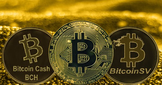 Bitcoin, Bitcoin Cash and Bitcoin SV coins