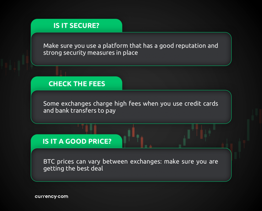 Choosing an exchange platform 