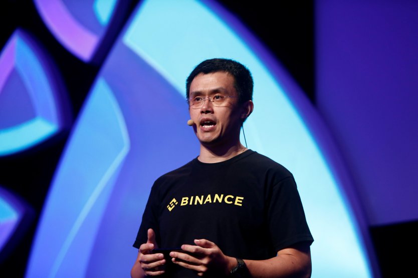 Changpeng Zhao, CEO of Binance, speaking at the Delta Summit in October 2018