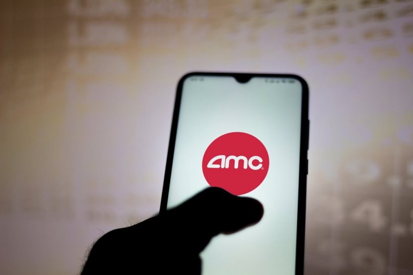 AMC logo on a phone