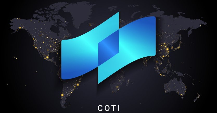 Coti crypto currency digital payment system blockchain concept.