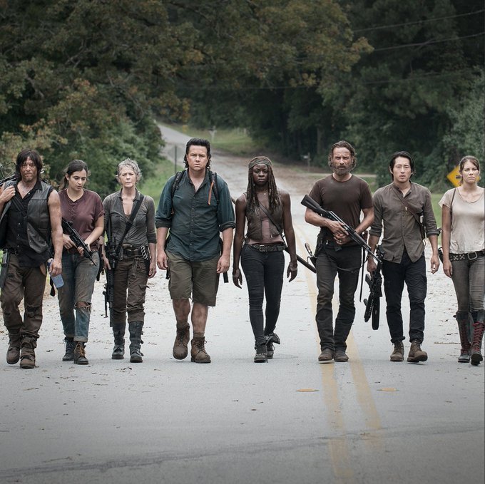 Characters from TV drama The Walking Dead