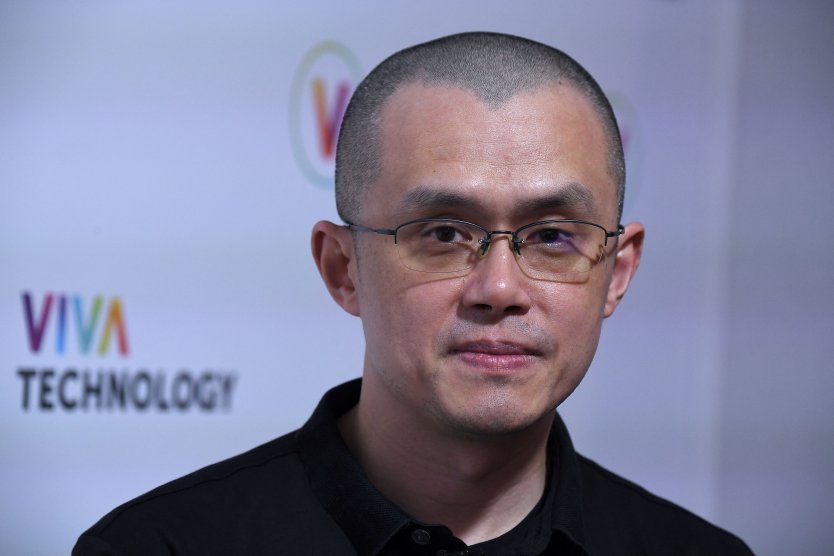  Binance founder and CEO, Changpeng Zhao, poses during an interview at the technology startups and innovation fair in Paris on May 16, 2022