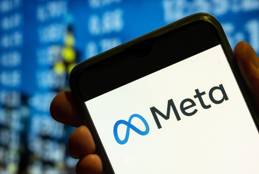 Meta Platforms’ logo appears displayed on a smartphone screen