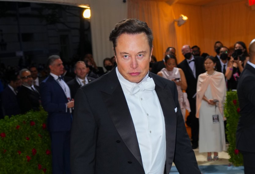 Elon Musk attends The 2022 Met Gala, May 2022 in New York City