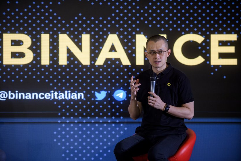 Founder and CEO of Binance Changpeng Zhao, attends the 