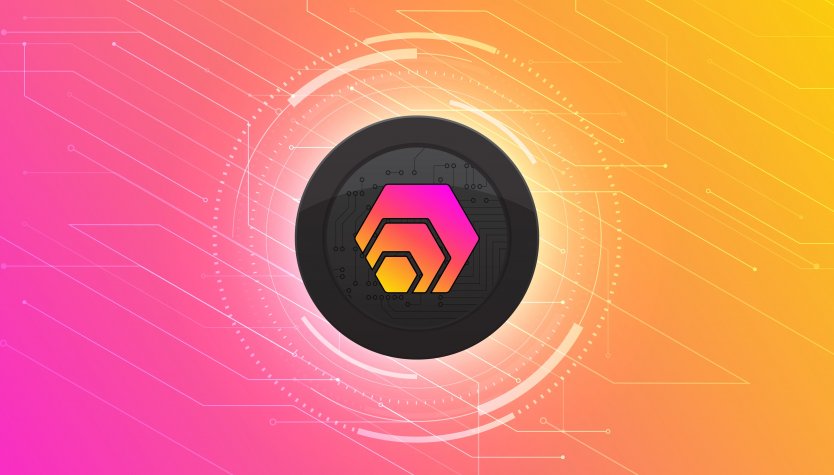 The yellow and pink HEX logo