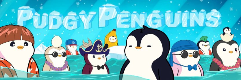 The Pudgy Penguins NFT collection Twitter banner