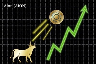 Chart showing AION coin on a bull run