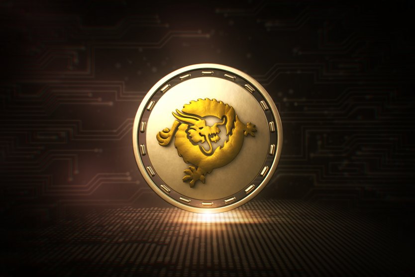 Bitcoin SV coin against black background – Photo: Shutterstock