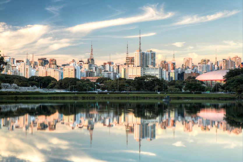 Skyline of São Paulo, where Brazilian brokerage XP is based