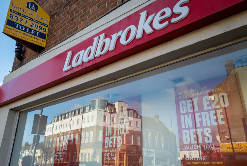 Ladbrokes betting shop front