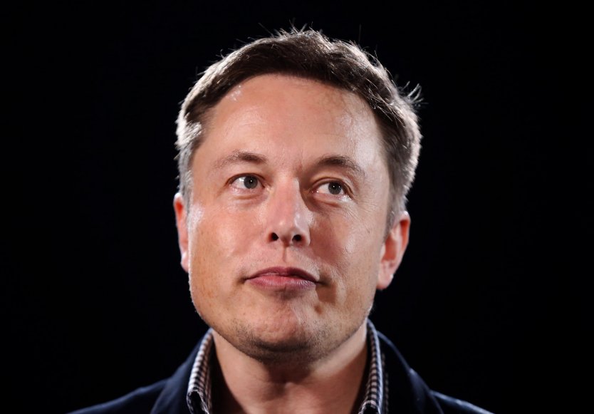Head and shoulders portrait of Elon Musk