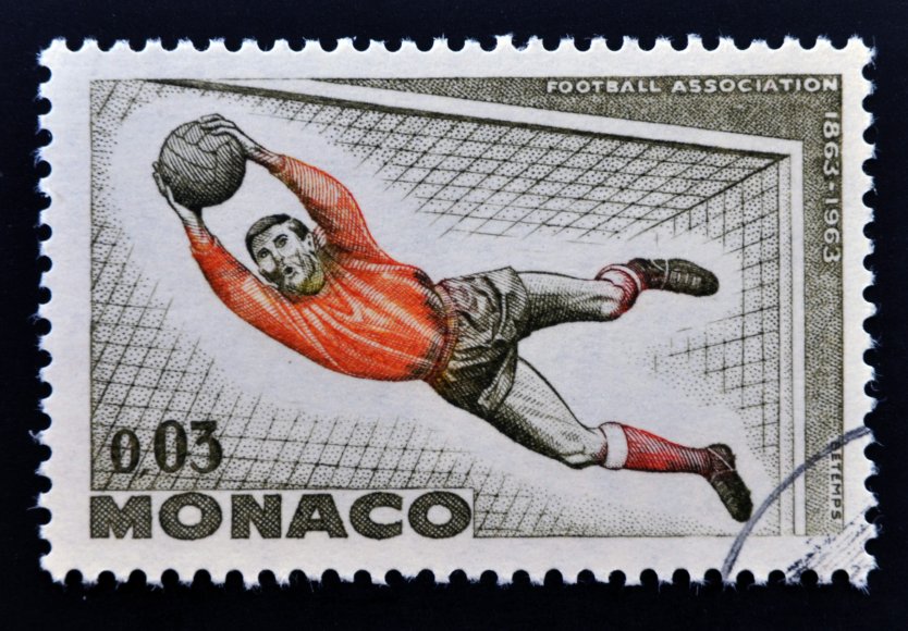 Vintage AS Monaco stamp from 1963