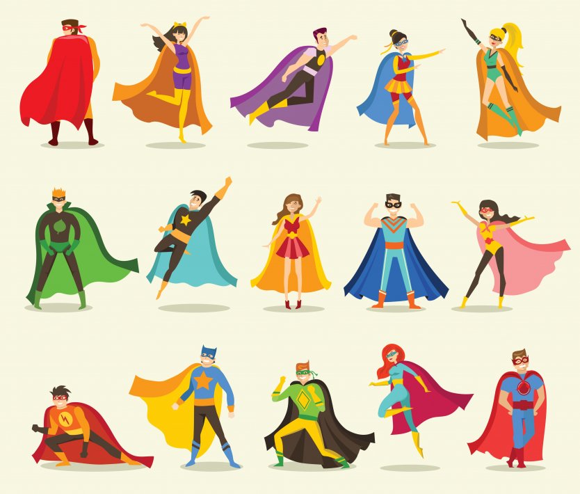 2D animated images of various DC superheroes – Photo: Shutterstock