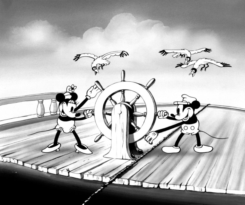 Still from the 1928 Walt Disney movie, 'Steamboat Willie'